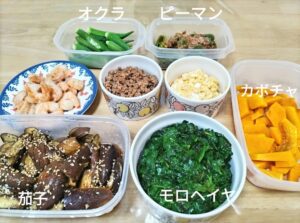 実際に今日作った停電前の作り置き